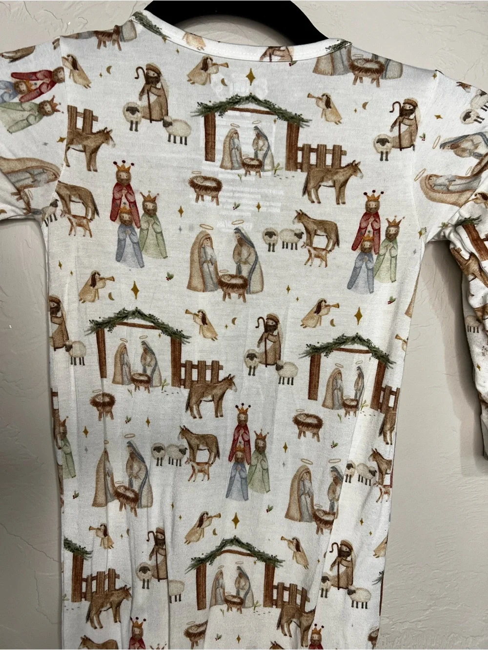 Holy Pals Luke2:1-20 Away in the Manger Nativity Viscose From Bamboo Pajamas